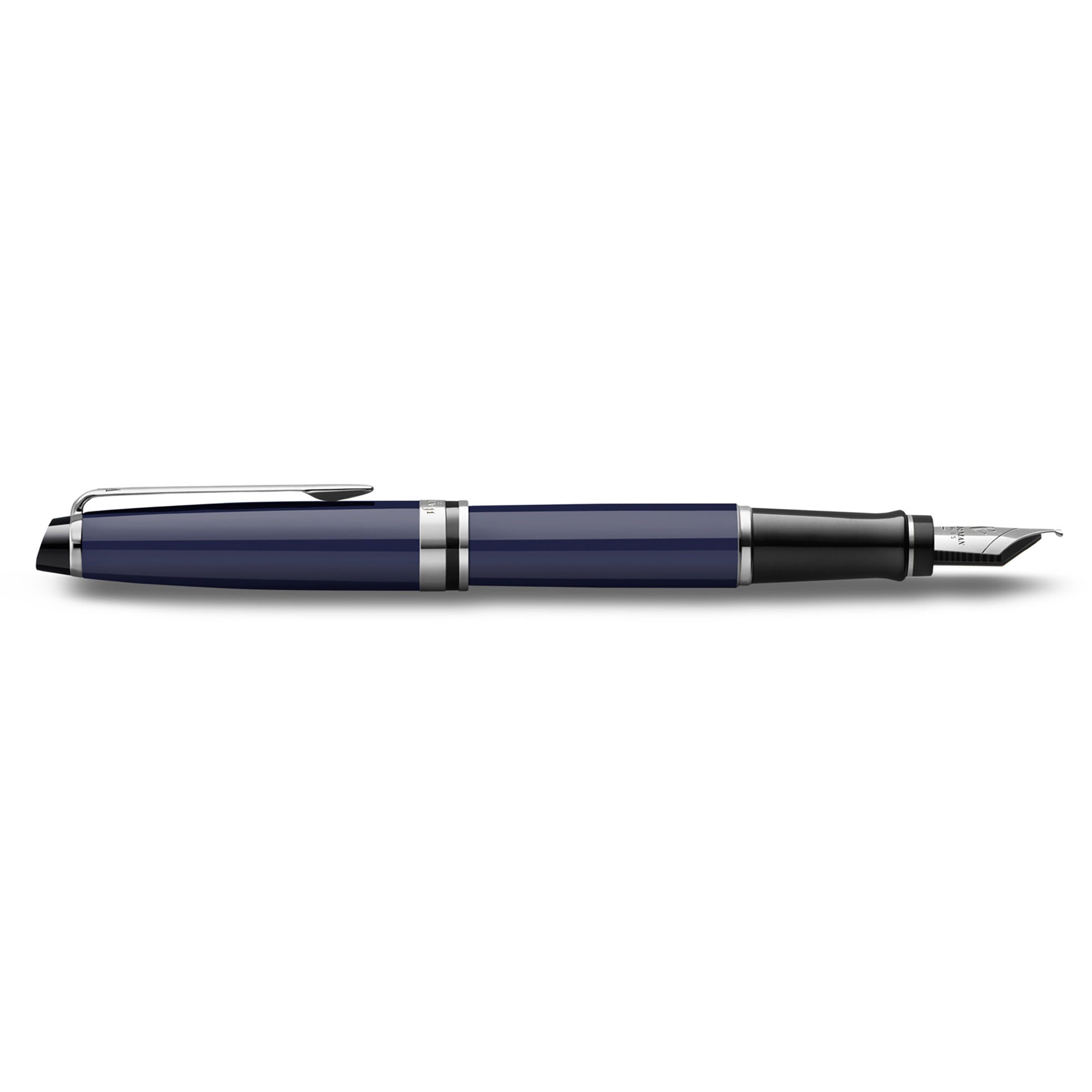 Waterman Expert Blue Lacquer Fountain Pen Medium Nib