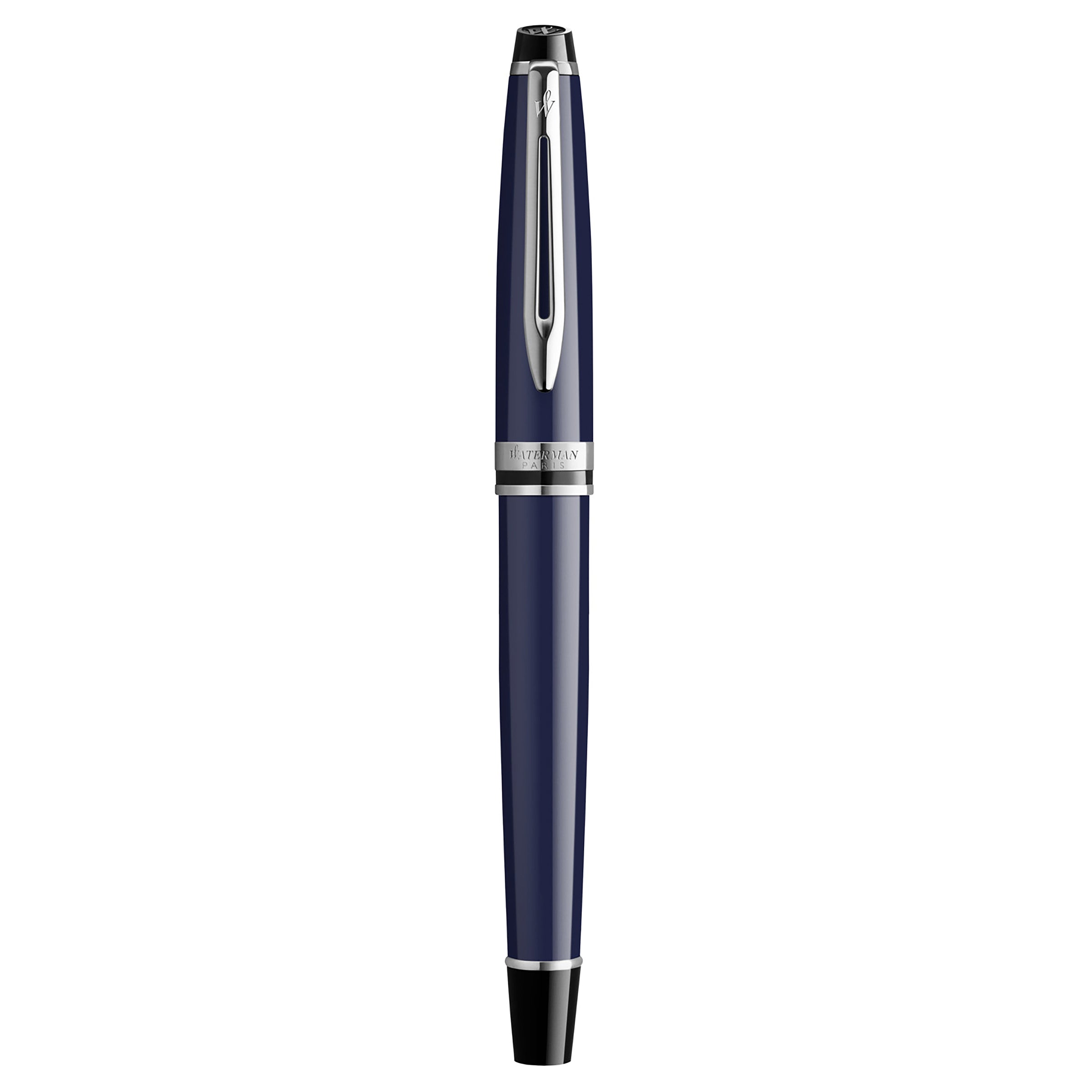 Waterman Expert Blue Lacquer Fountain Pen Medium Nib