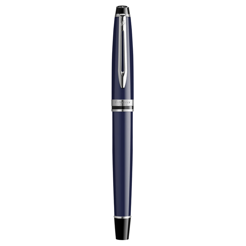 Waterman Expert Blue Lacquer Fountain Pen Medium Nib