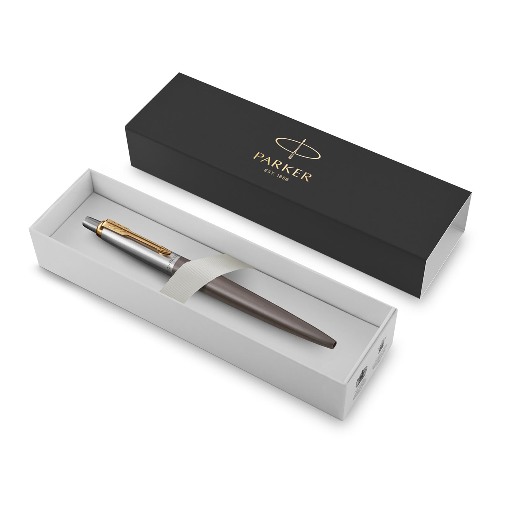 Parker Jotter XL Ballpoint Pen Grey Lacquer and Gold Trim Medium Tip