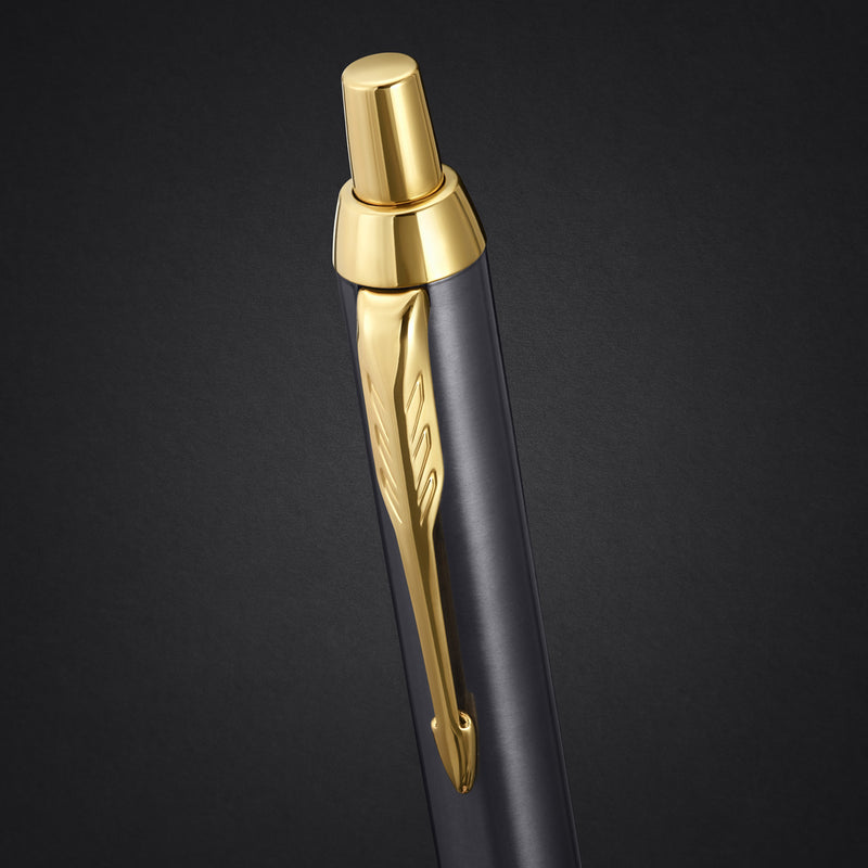 Parker Ingenuity Ballpoint Pen Grey Lacquer and Gold Trim Medium Tip