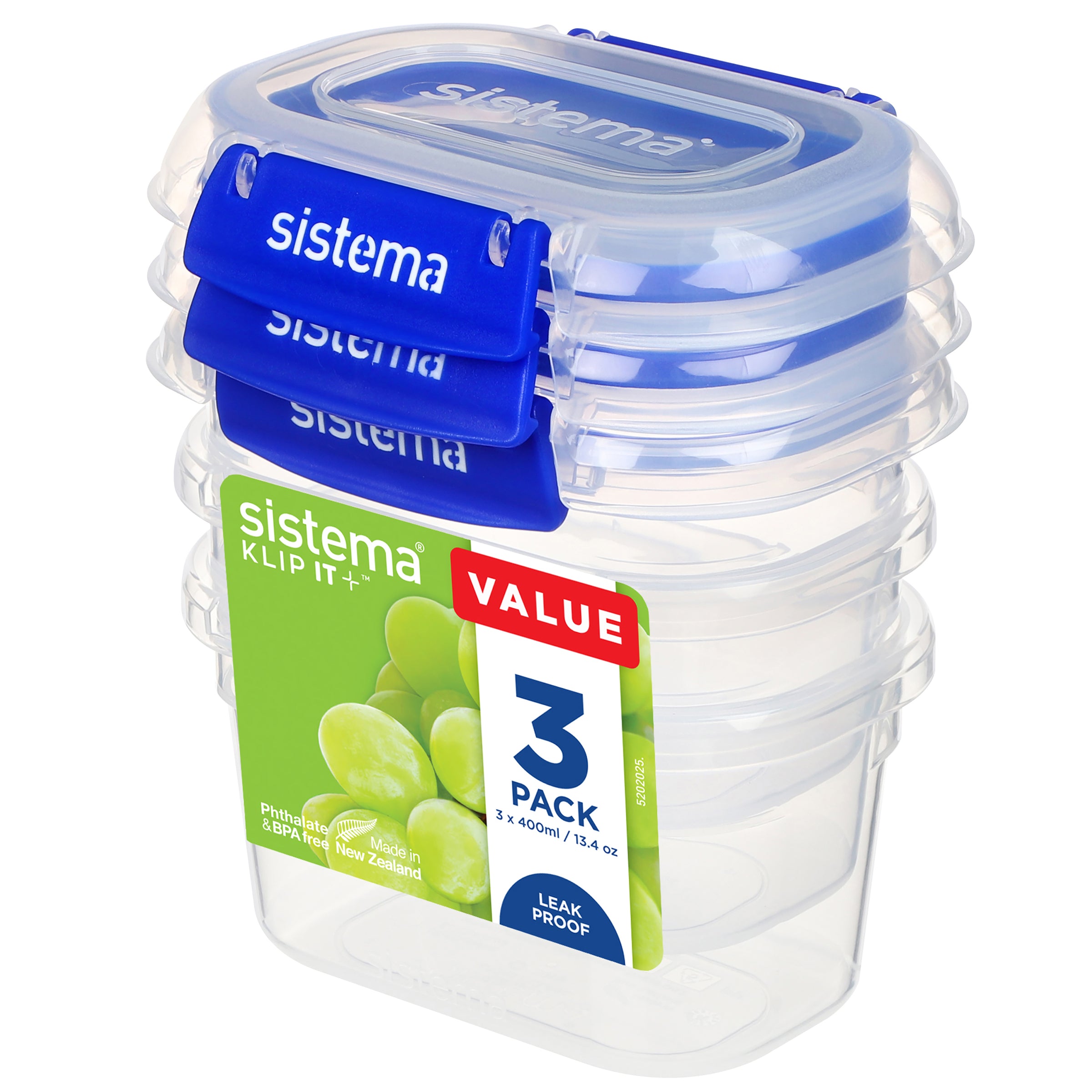 Sistema Klip It Plus 400ml container with airtight leak-proof clip lid
