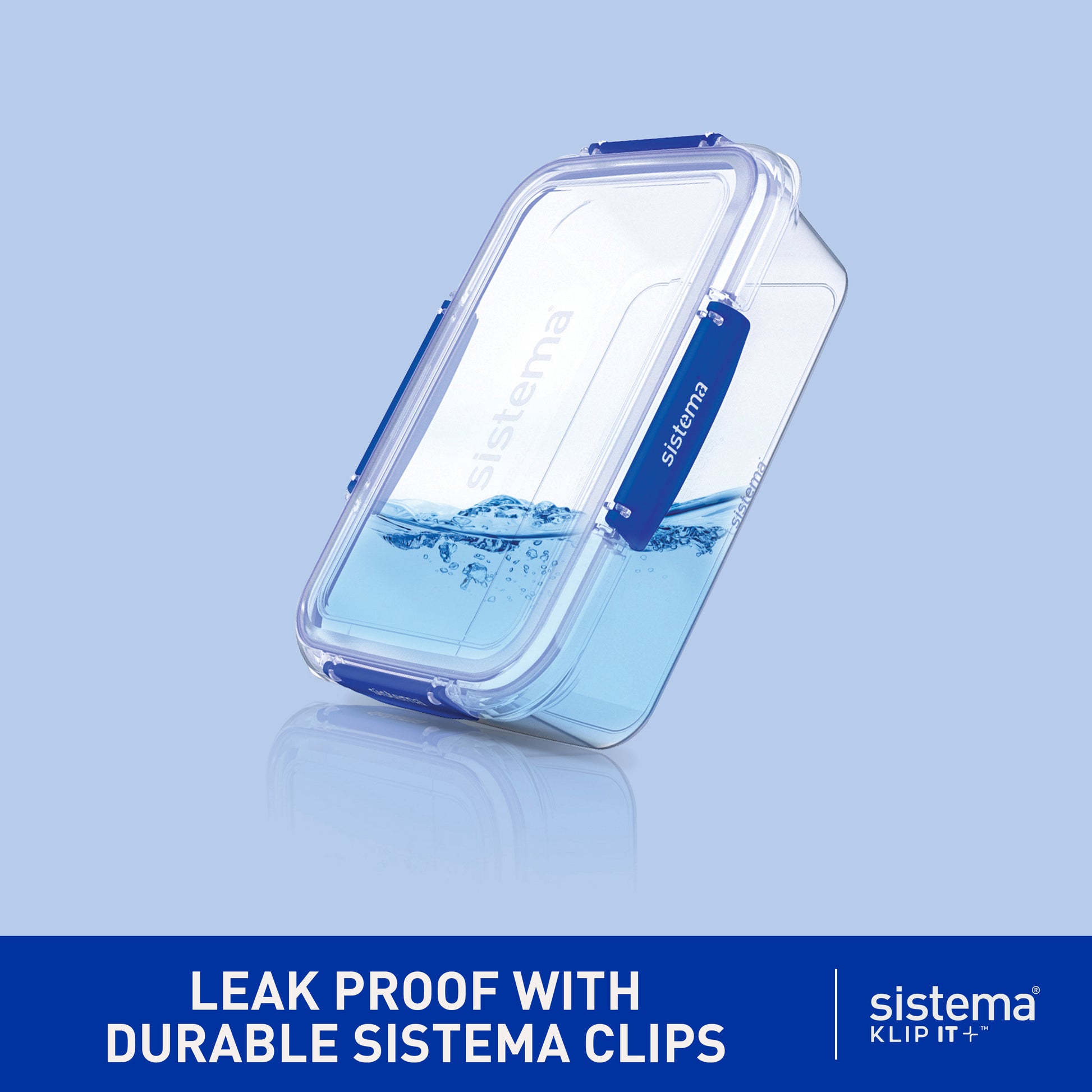 Sistema Klip It Plus containers stacked in pantry storage