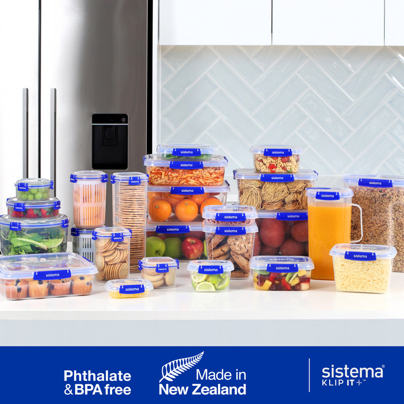 Sistema Klip It Plus 400ml containers holding food