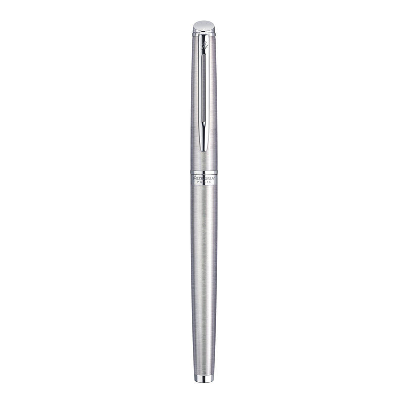 Waterman Hemisphere Stainless Steel Chrome Trim Fountain Pen in Box