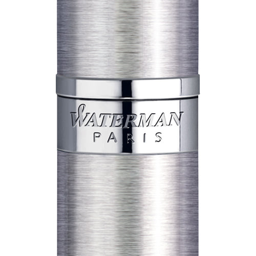 Waterman Hemisphere Stainless Steel Chrome Trim Fountain Pen in Box