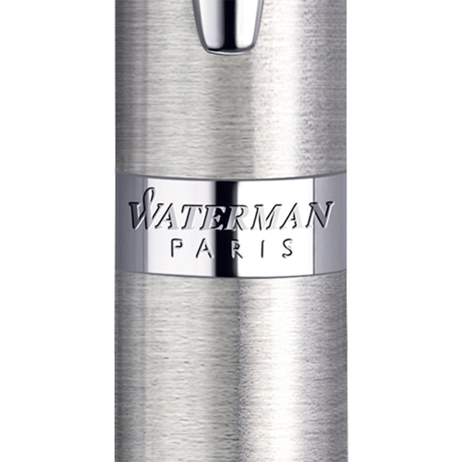 Waterman Hemisphere Stainless Steel Chrome Trim Ballpoint Pen in Box