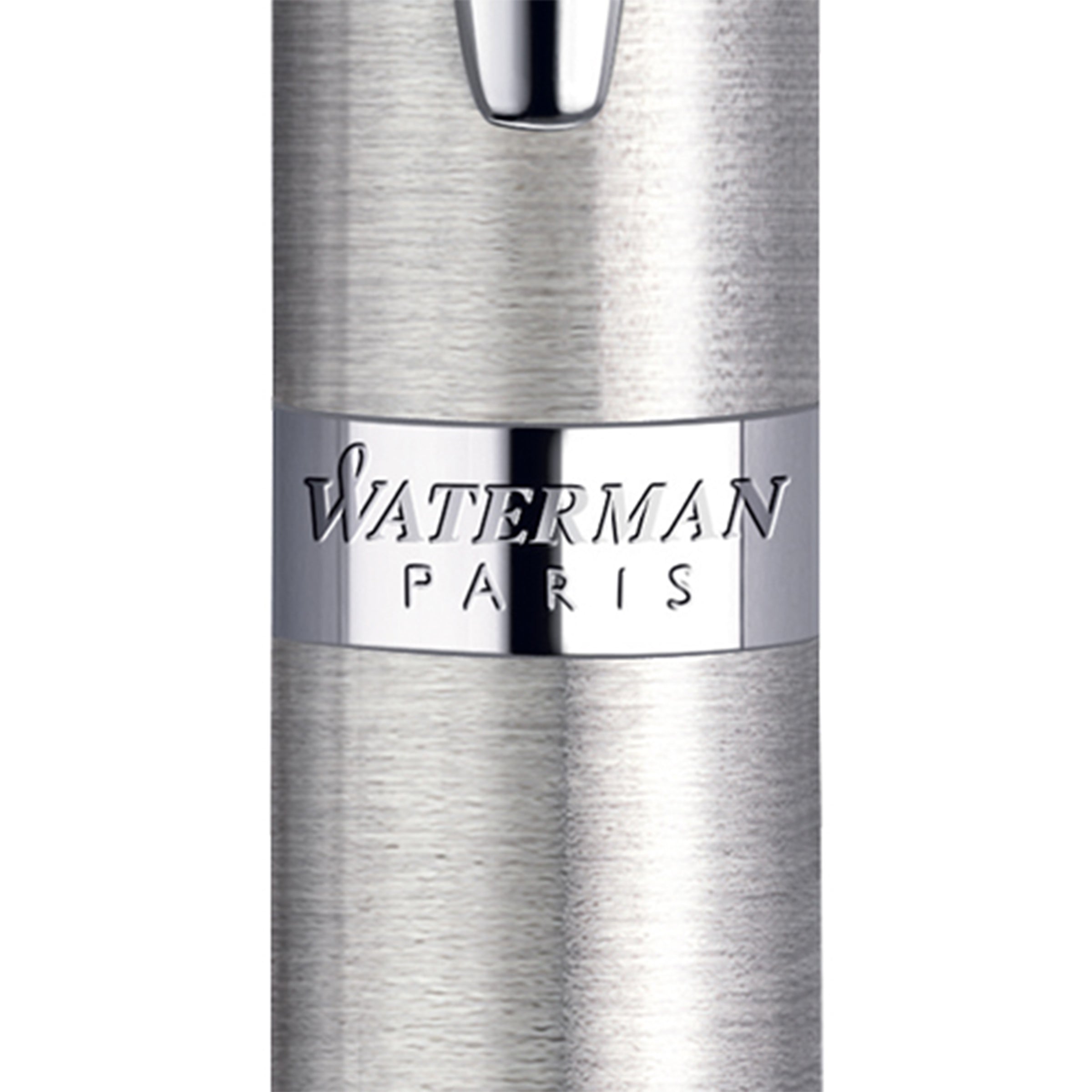 Waterman Hemisphere Stainless Steel Chrome Trim Ballpoint Pen in Box