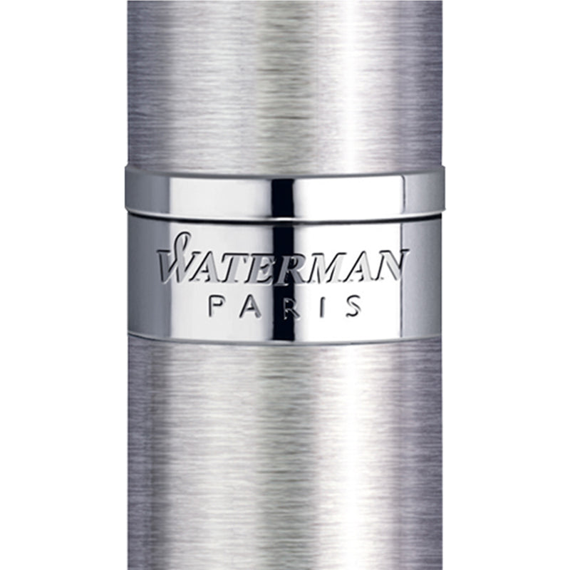 Waterman Hemisphere Stainless Steel Chrome Trim Rollerball Pen in Box