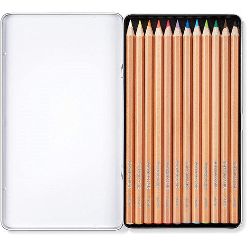 Staedtler 146P M12 Pastel Pencil Assorted Colours Tin of 12