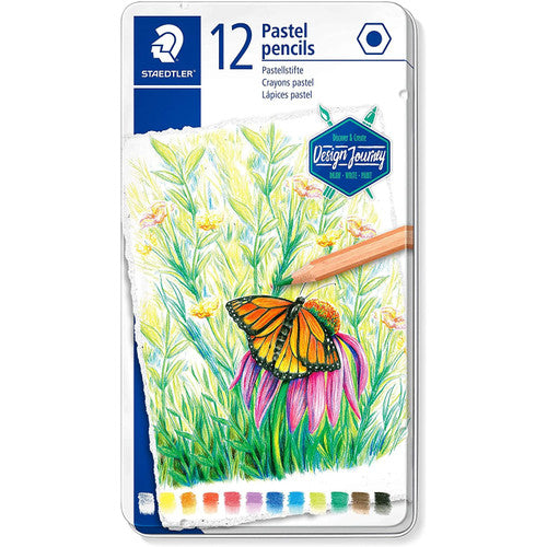 Staedtler 146P M12 Pastel Pencil Assorted Colours Tin of 12