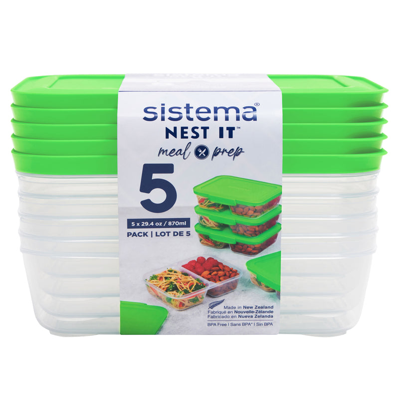 Sistema Nest It 870ml Container 5pk - image 1