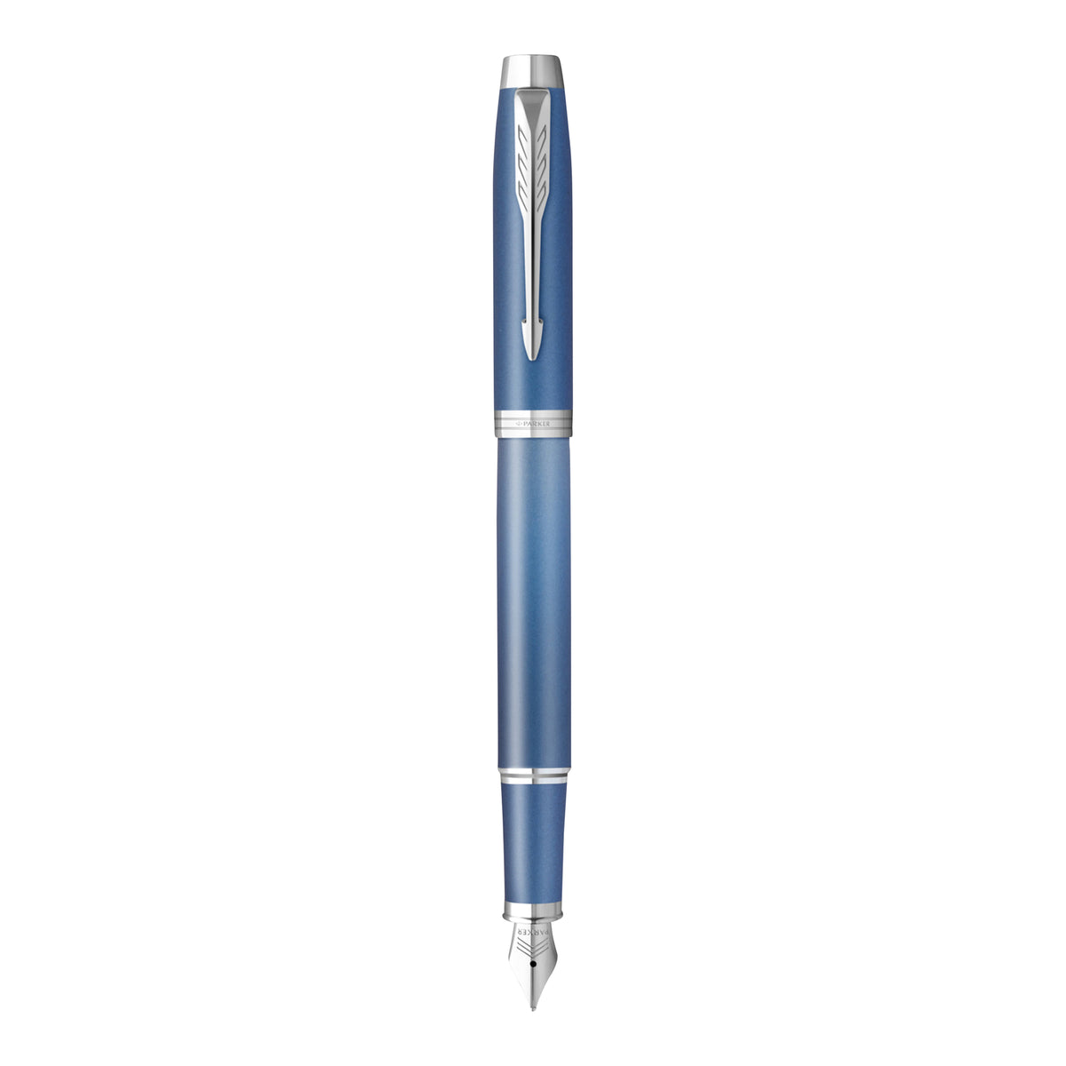 Parker IM Writing Rituals Fountain Pen Blue Lacquer and Chrome Trim Medium Nib