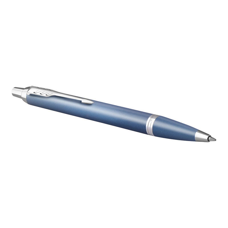 Parker IM Writing Rituals Ballpoint Pen Blue Lacquer and Chrome Trim Medium Tip