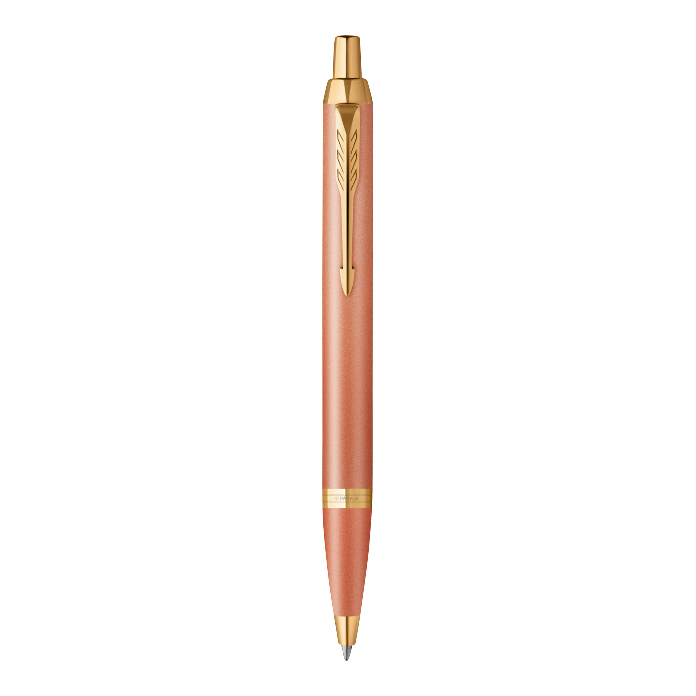 Parker IM Writing Rituals Ballpoint Pen Orange Lacquer and Gold Trim Medium Tip