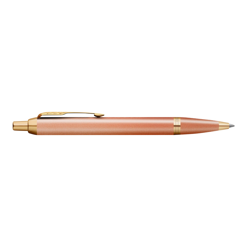 Parker IM Writing Rituals Ballpoint Pen Orange Lacquer and Gold Trim Medium Tip