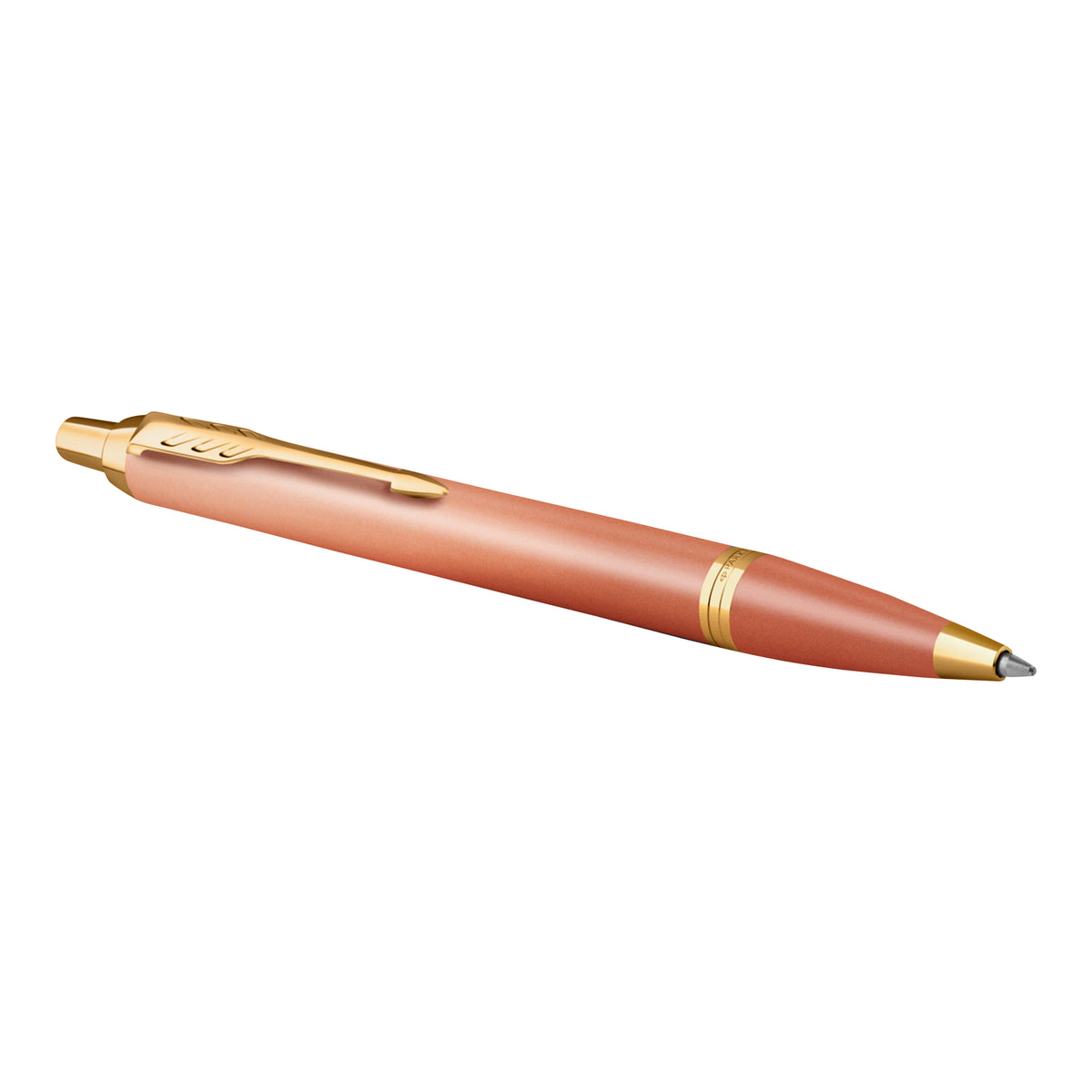 Parker IM Writing Rituals Ballpoint Pen Orange Lacquer and Gold Trim Medium Tip