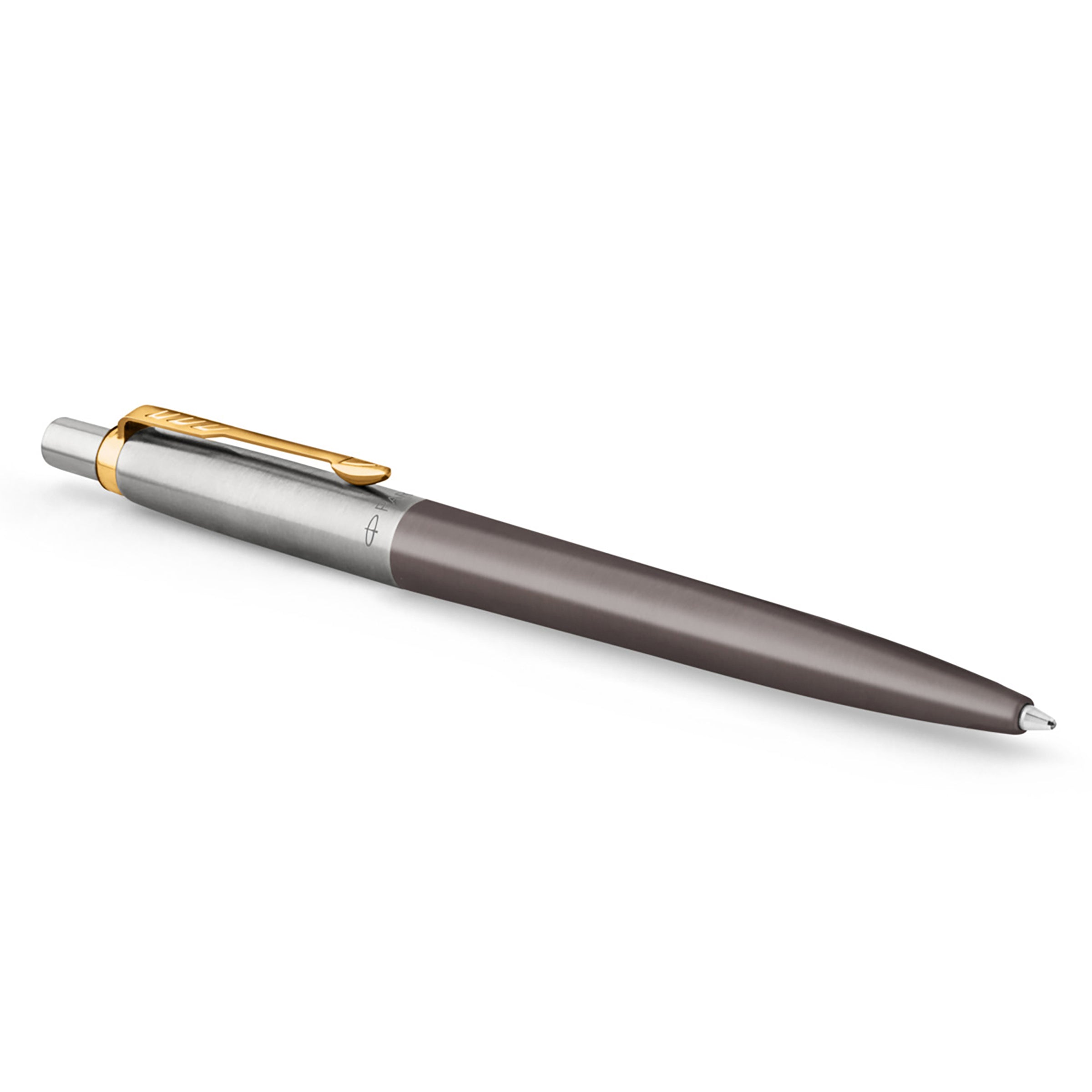 Parker Jotter Ballpoint Pen Grey Lacquer with Gold Trim Medium Tip