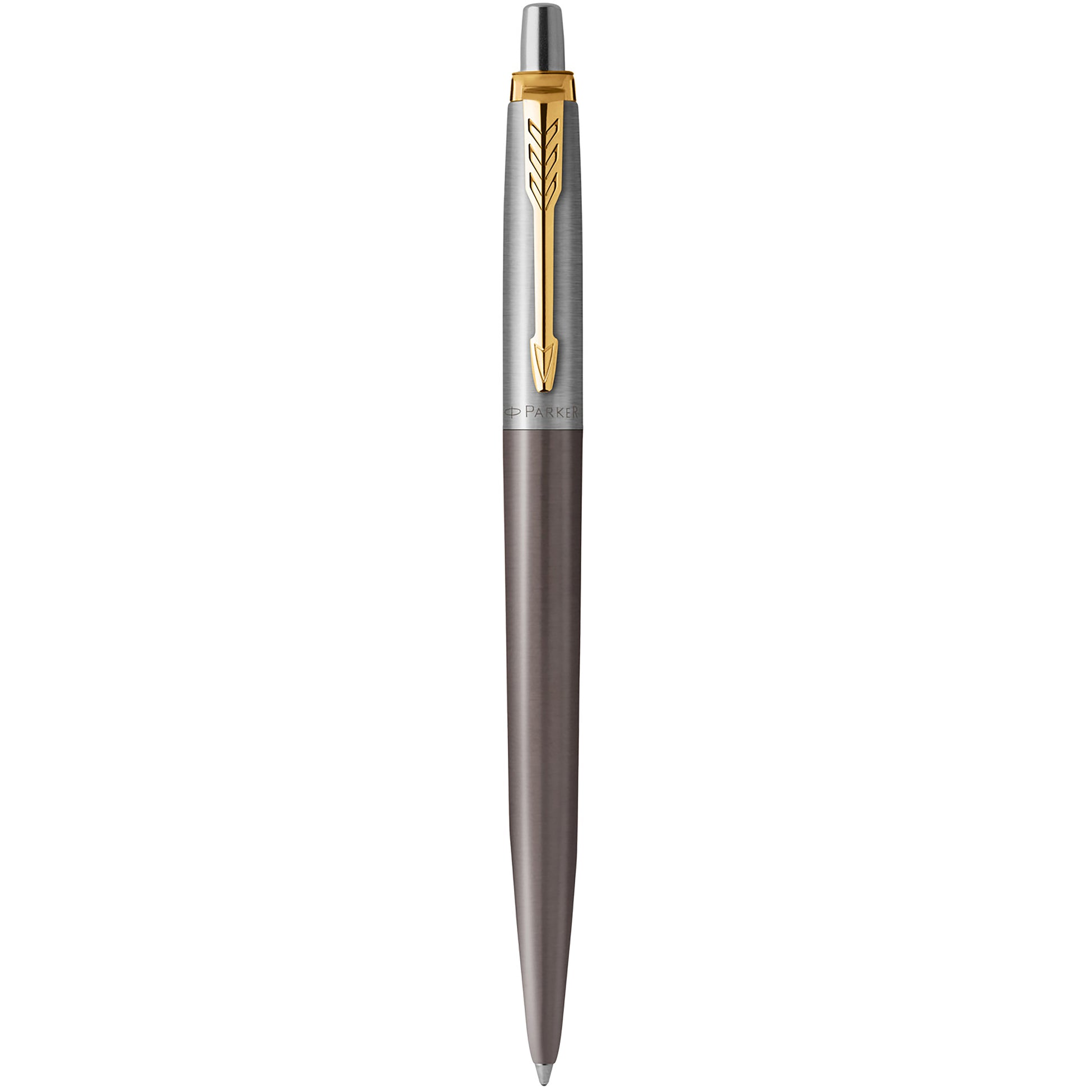Parker Jotter Ballpoint Pen Grey Lacquer with Gold Trim Medium Tip