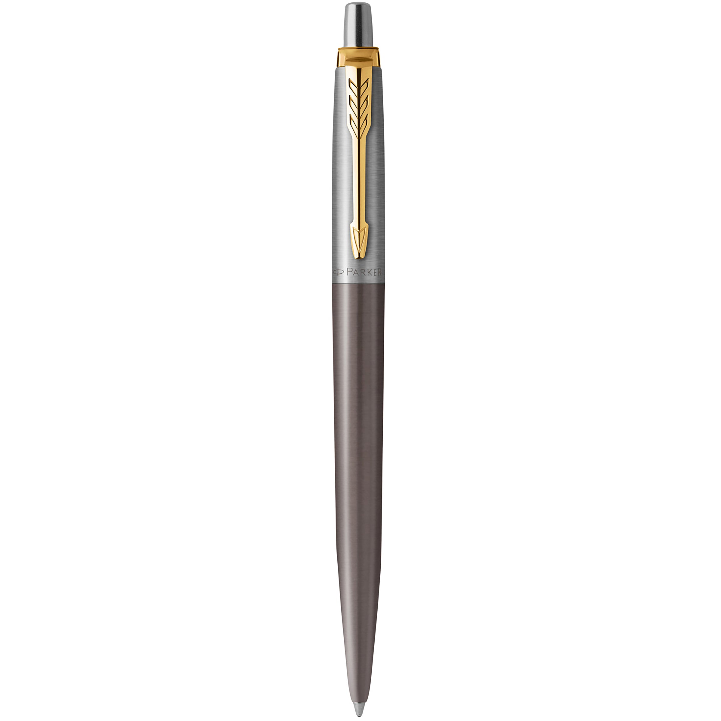 Parker Jotter Ballpoint Pen Grey Lacquer with Gold Trim Medium Tip