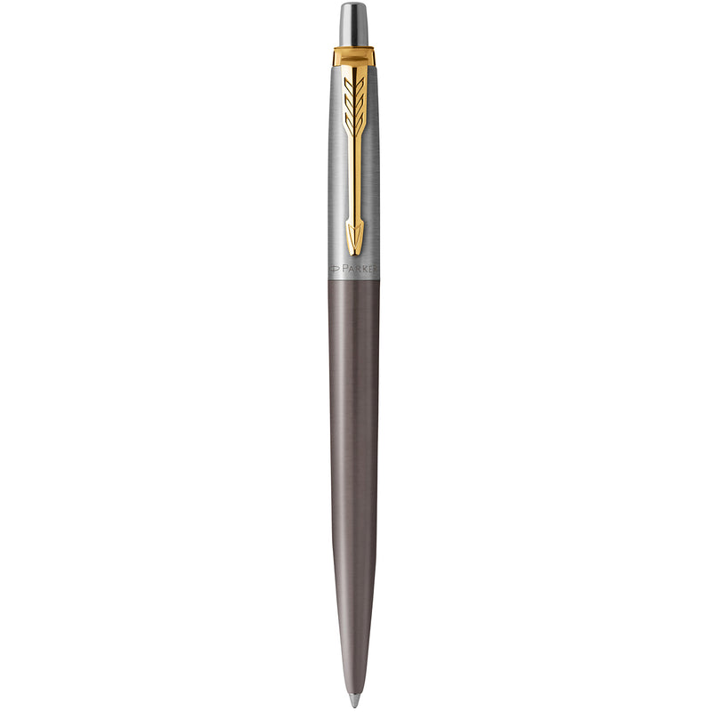 Parker Jotter Ballpoint Pen Grey Lacquer with Gold Trim Medium Tip
