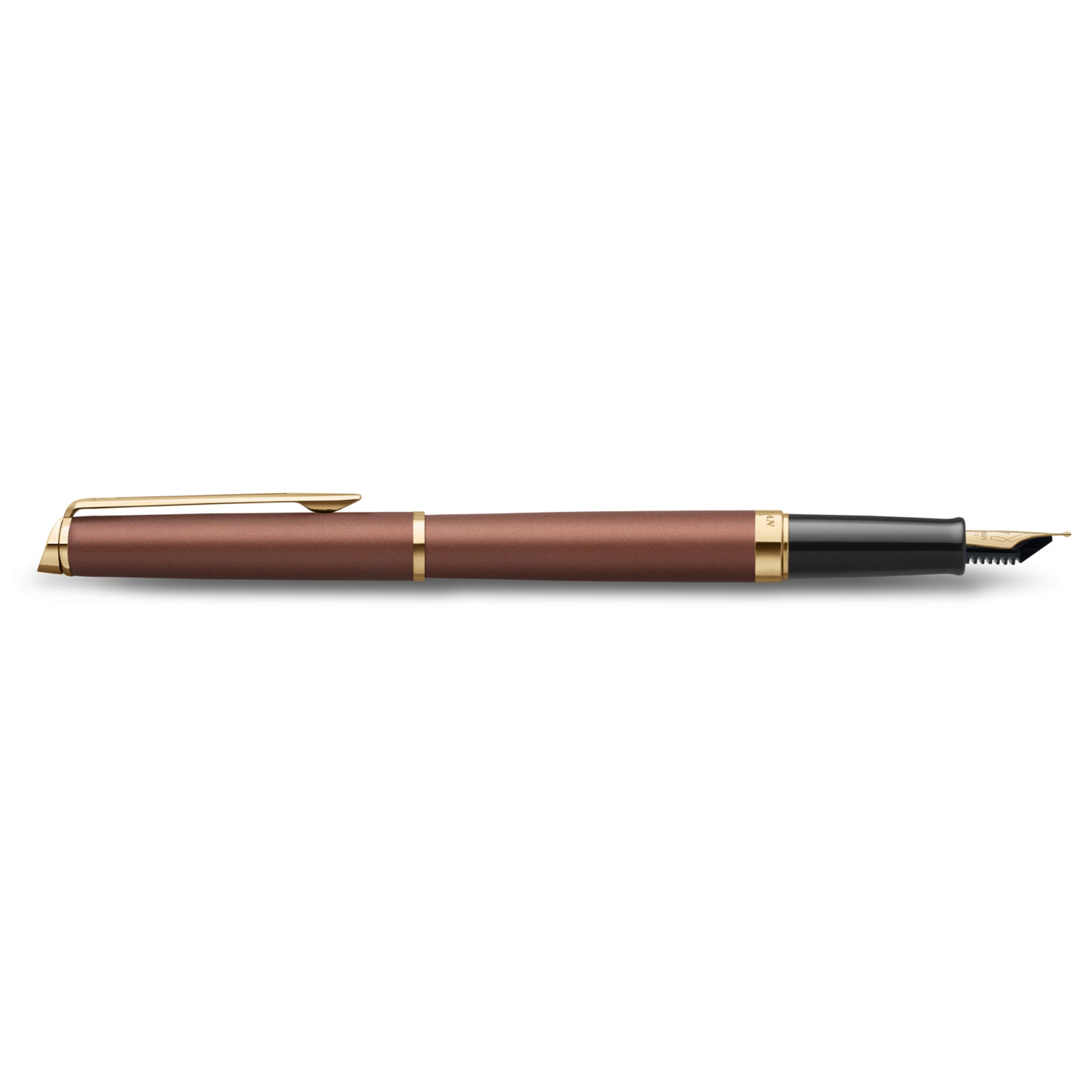Waterman Hemisphere Metallic Copper Gold Trim Fountain Pen Medium Nib