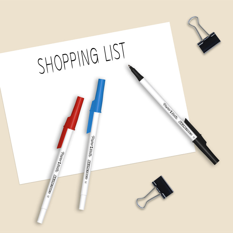 Papermate Kilometrico Ballpoint Pen 1.0mm Black Pack 10 Box of 12