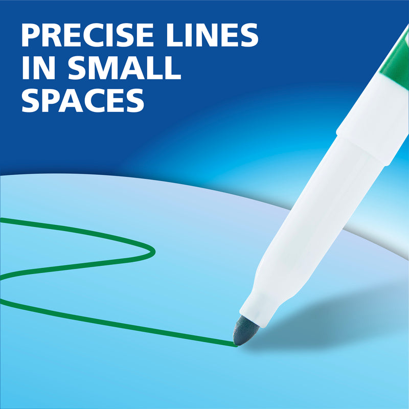 Expo Low Odour Dry Erase Whiteboard Markers Fine Tip Black Box 36