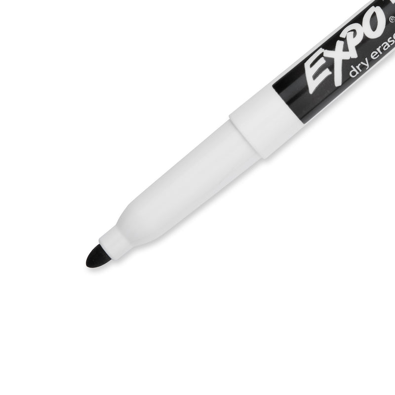 Expo 86001 Low Odour Dry Erase Markers Fine Tip Black Box 12