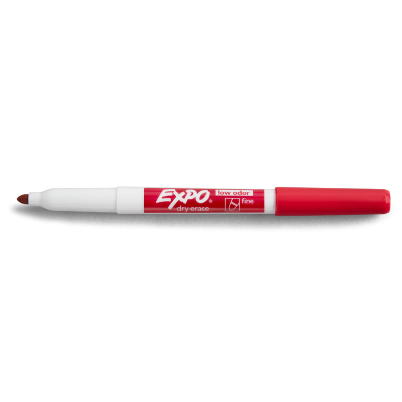 Expo Low Odour Dry Erase Whiteboard Markers Fine Tip Assorted Box 36