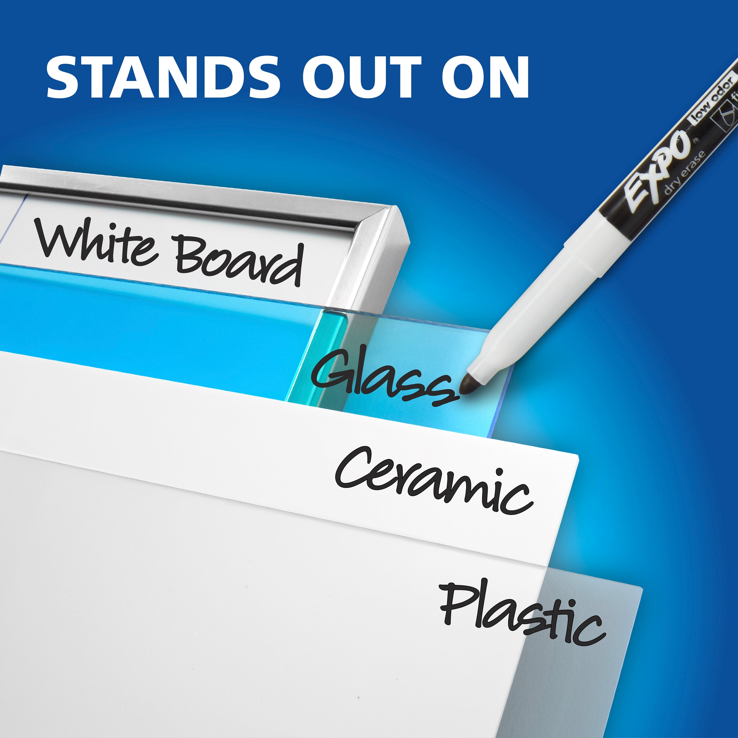 Expo Whiteboard Marker Black In Bullet Tip Box Of 12