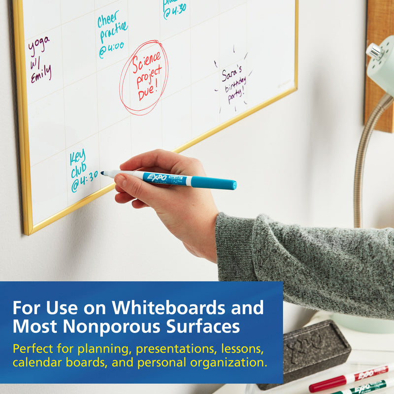 Expo Whiteboard Marker Blue Bullet Tip Box of 12