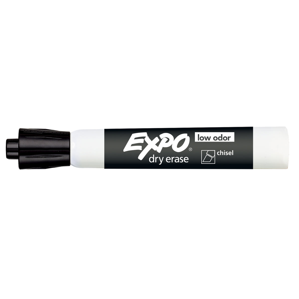 Expo Low Odour Dry Erase Whiteboard Markers Chisel Tip Black Box 36