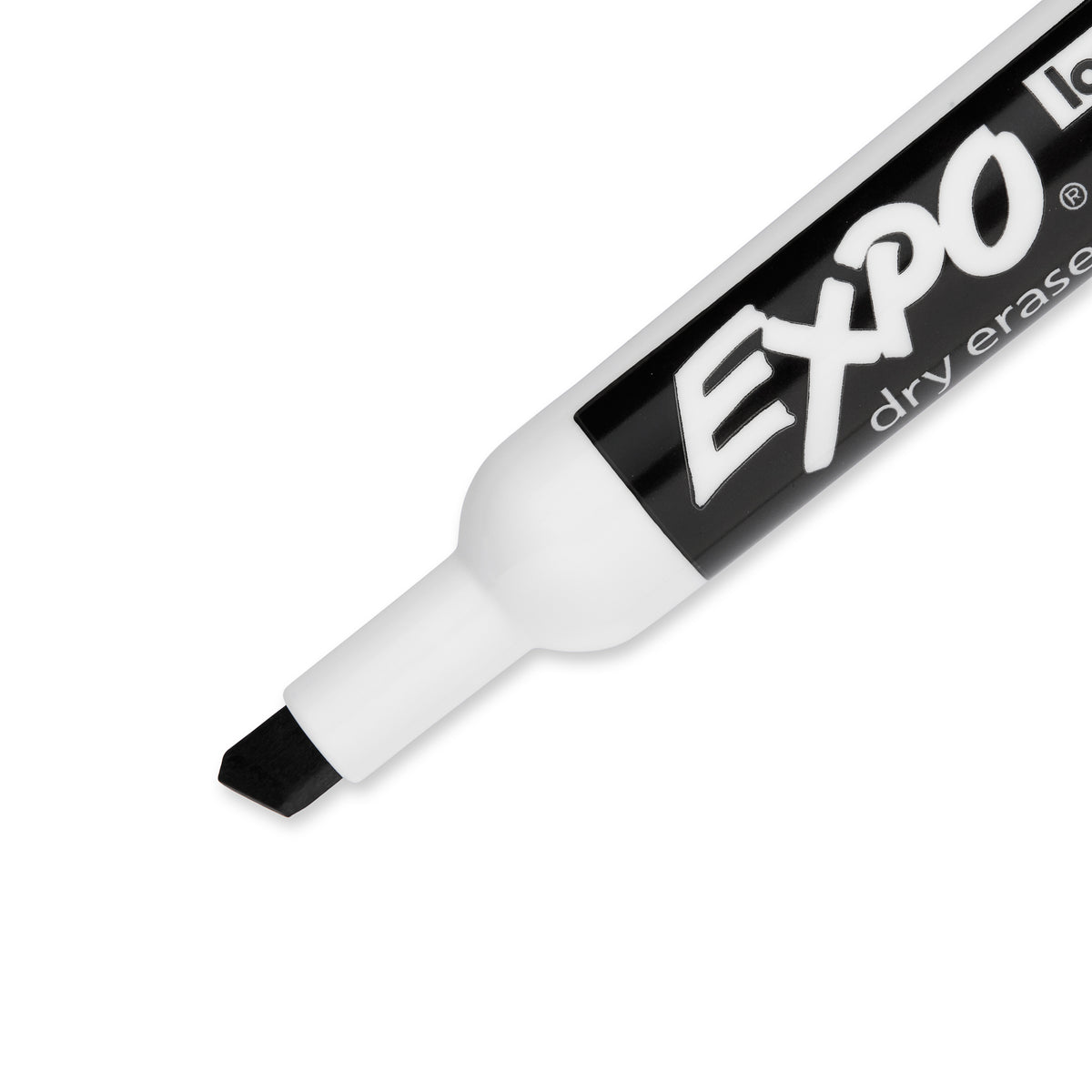 Expo Low Odour Dry Erase Whiteboard Markers Chisel Tip Black Box 36