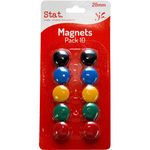 Assorted Magnets 20mm Pack of 10