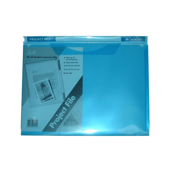 Colby Project Files A4 Blue Pack of 10