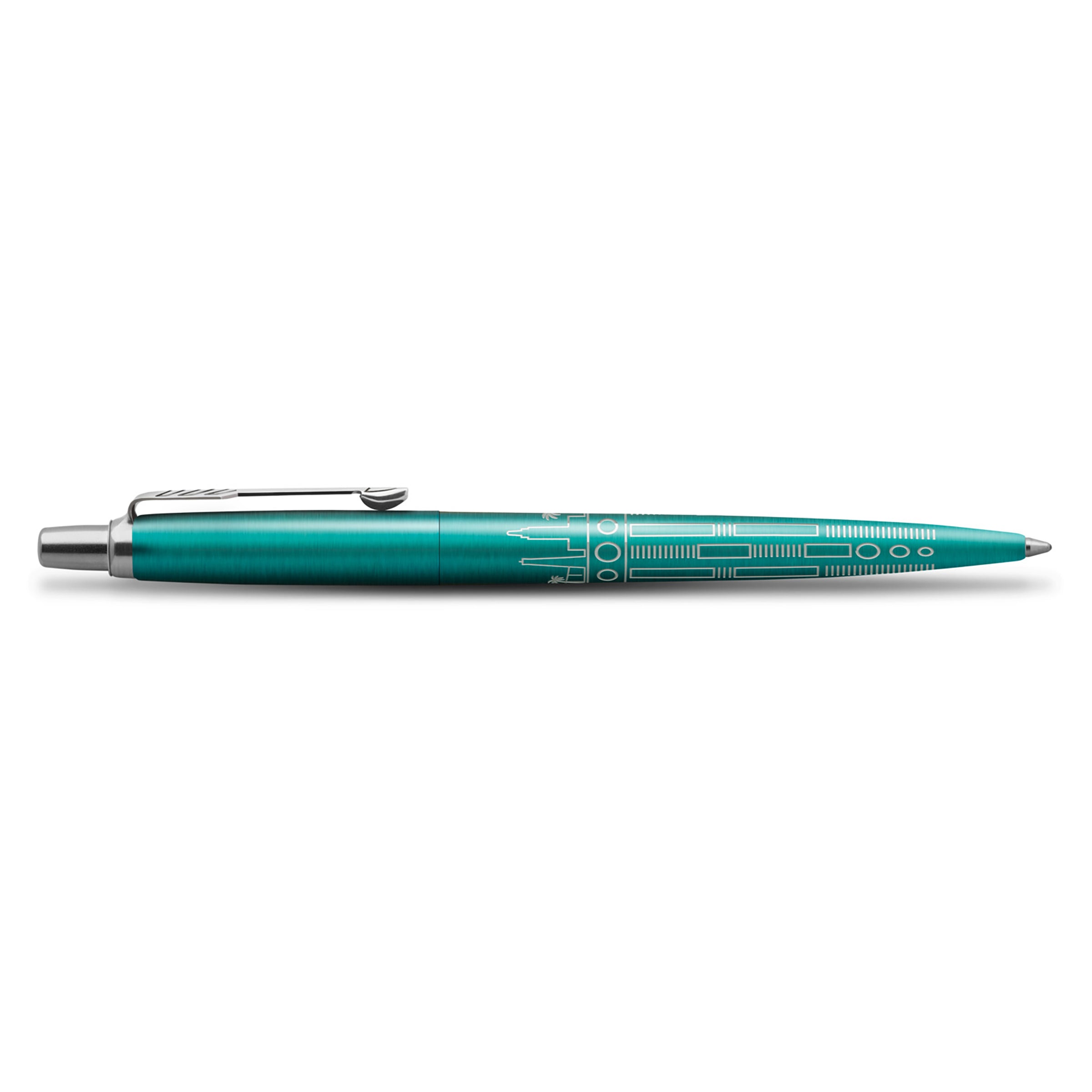 Parker Jotter SE Global Icons Ballpoint Pen Miami Turquoise Lacquer and Chrome Trim Medium Tip