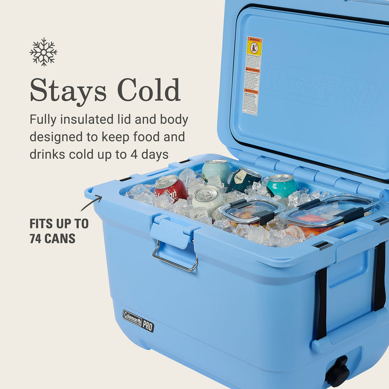 Coleman Pro 42L Hard Cooler Sky Blue