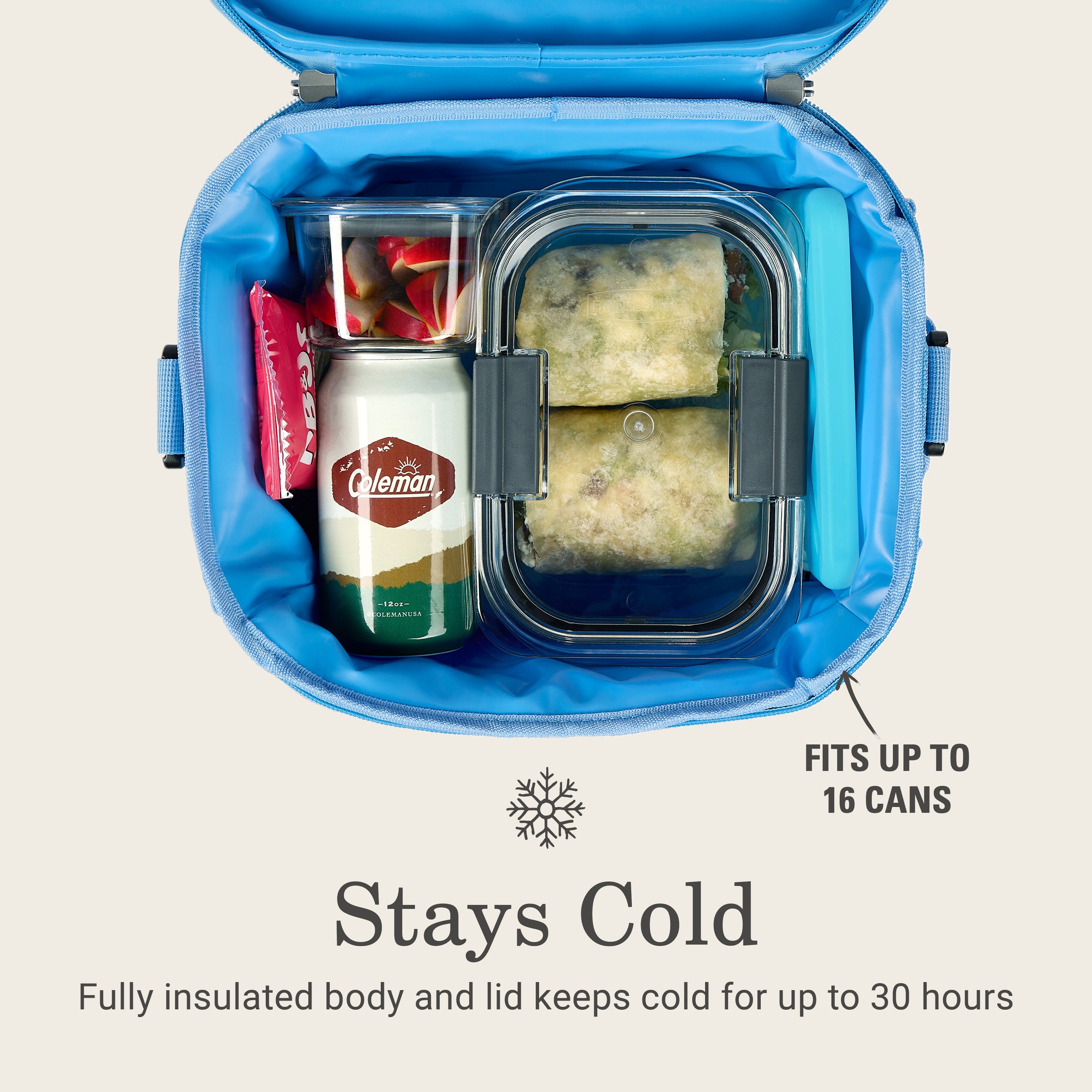 Coleman Pro 16 Can Soft Cooler Bag Sky Blue