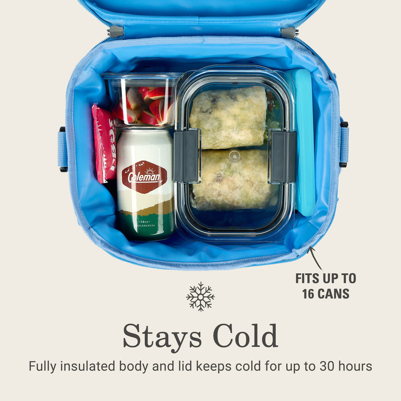 Coleman Pro 16 Can Soft Cooler Bag Sky Blue