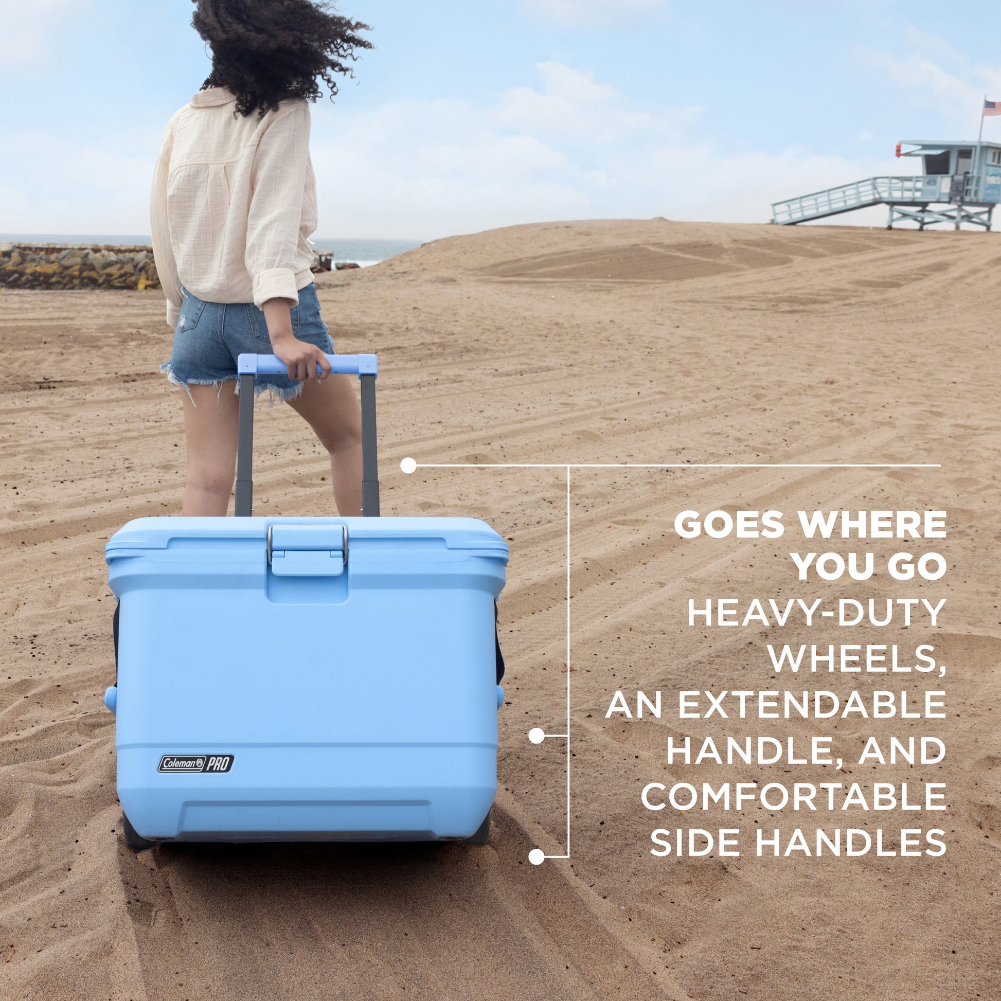 Coleman Pro 52L Hard Cooler Sky Blue