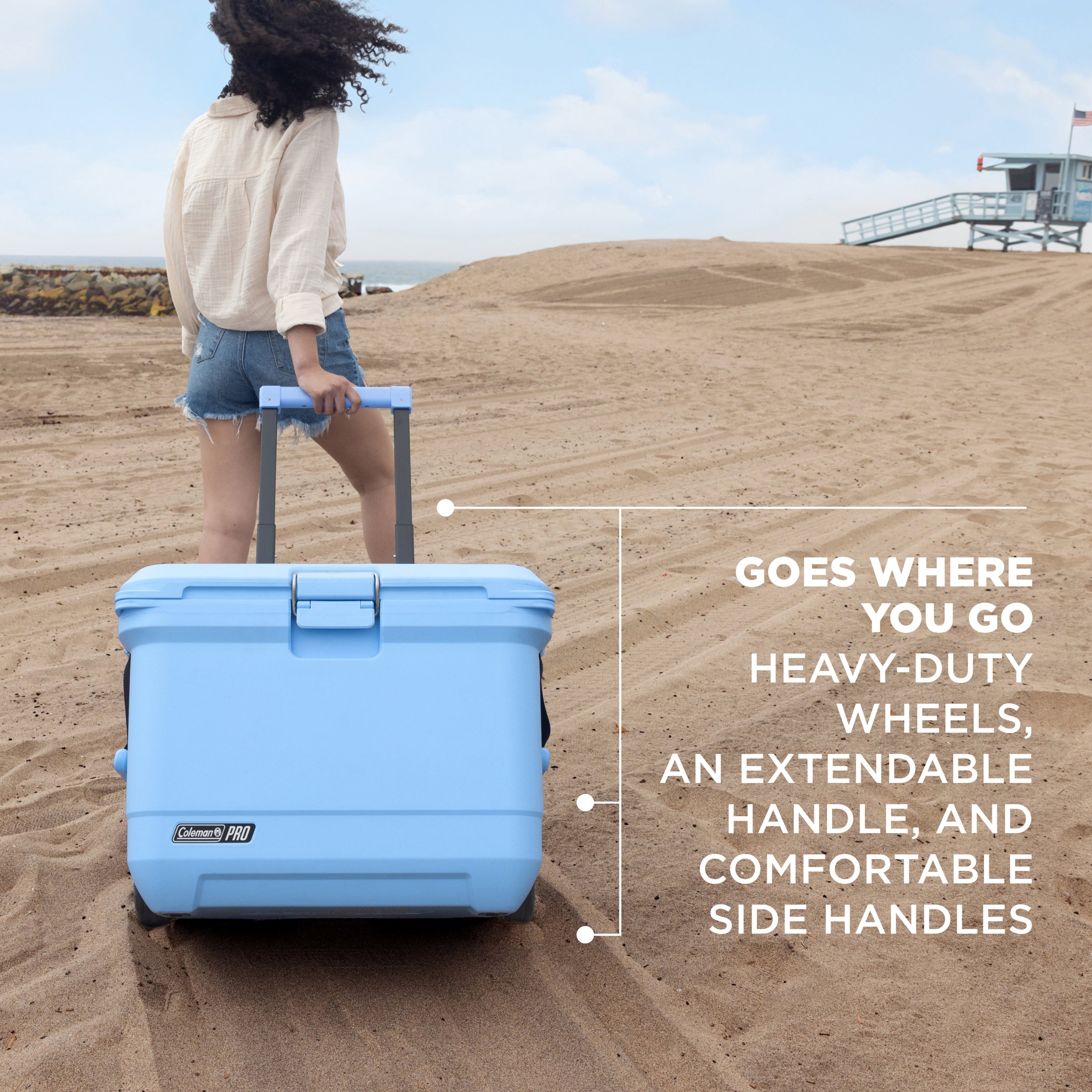 Coleman Pro 52L Hard Cooler Sky Blue