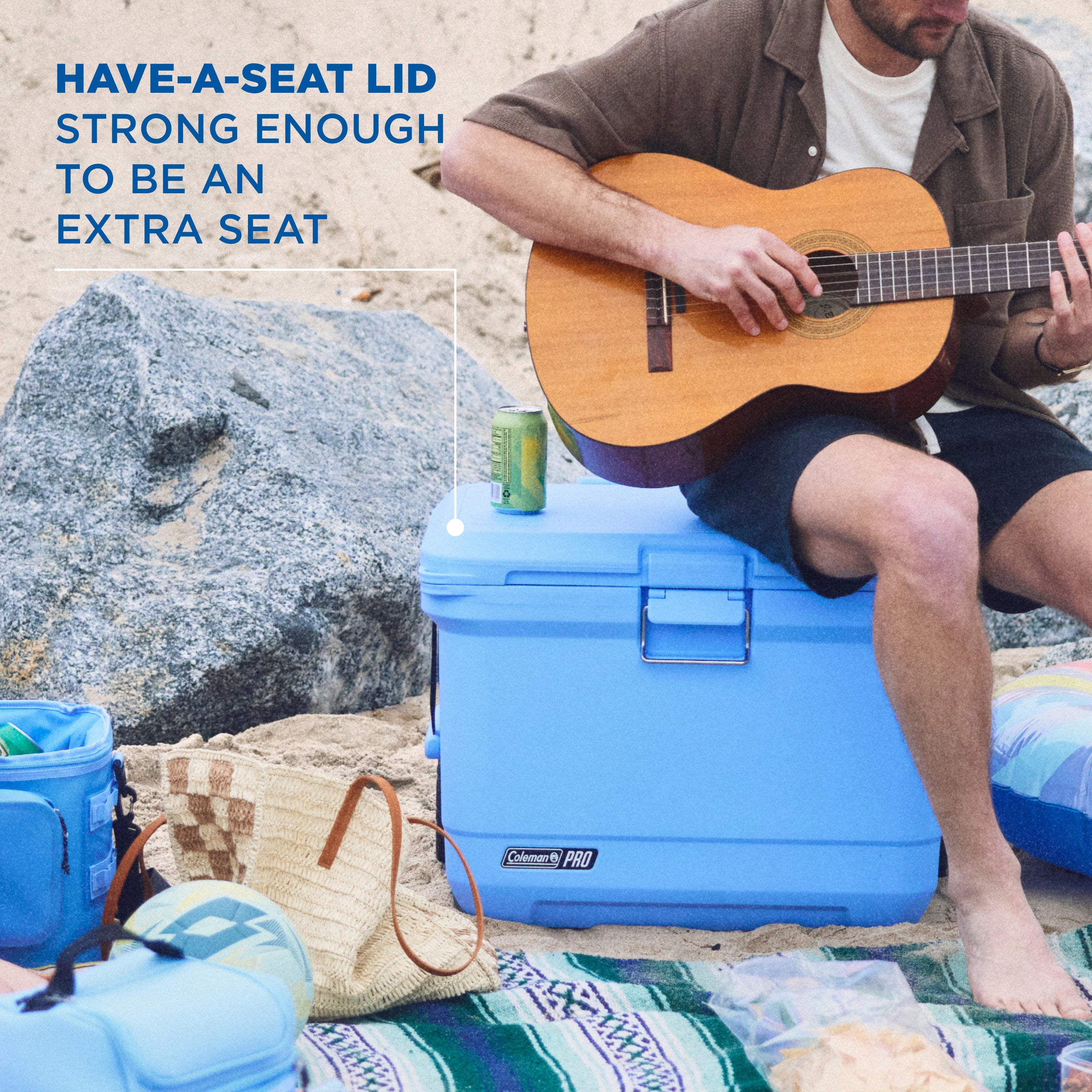 Coleman Pro 52L Hard Cooler Sky Blue