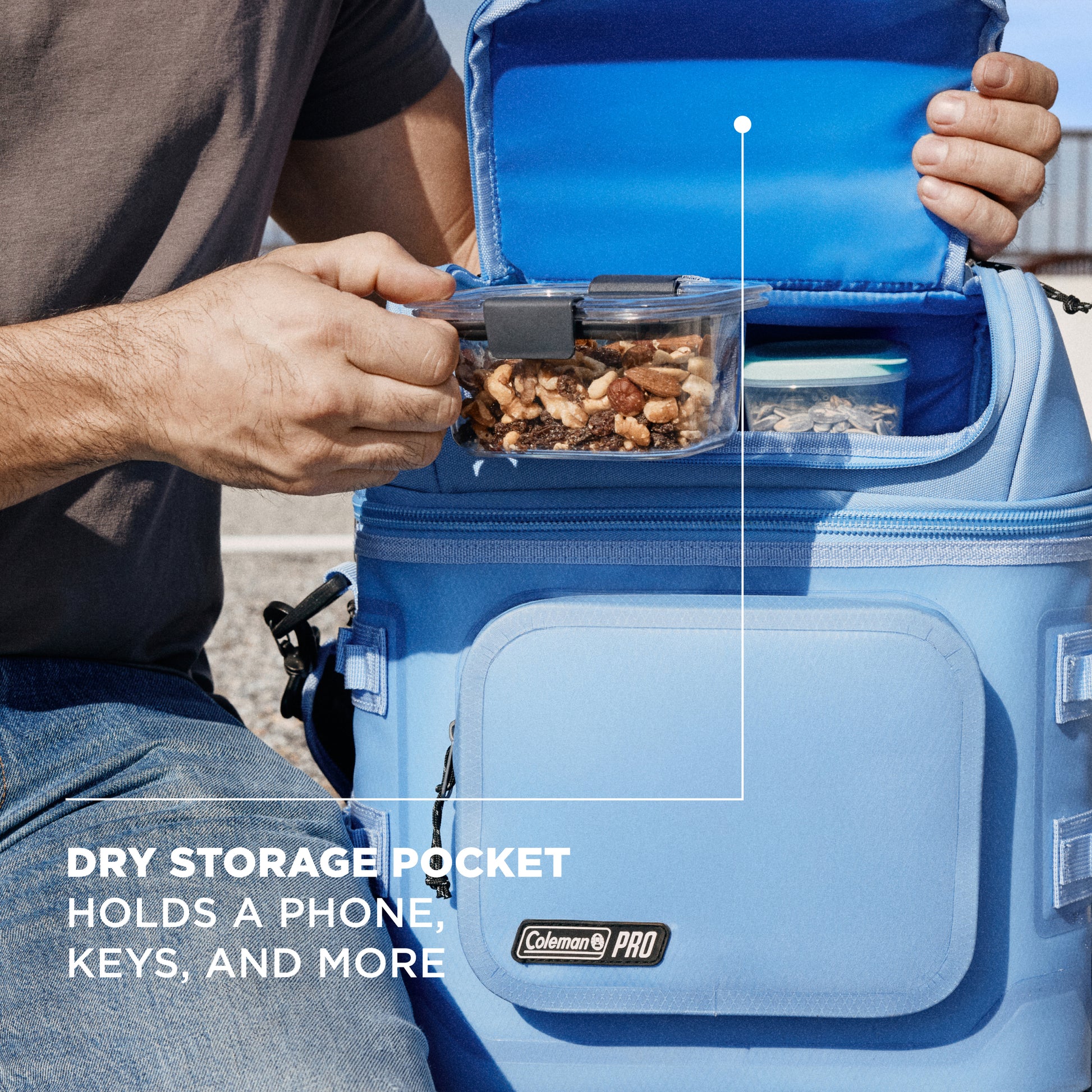 Coleman Pro 24 Can Soft Cooler Bag Sky Blue
