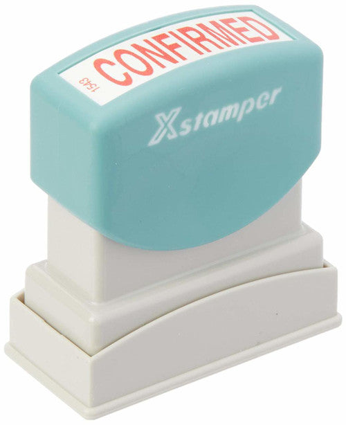 Xstamper Message Stamp Confirmed Red