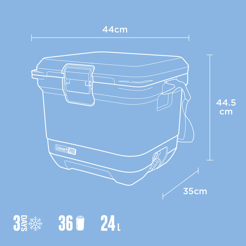 Coleman Pro 24L Hard Cooler Sky Blue