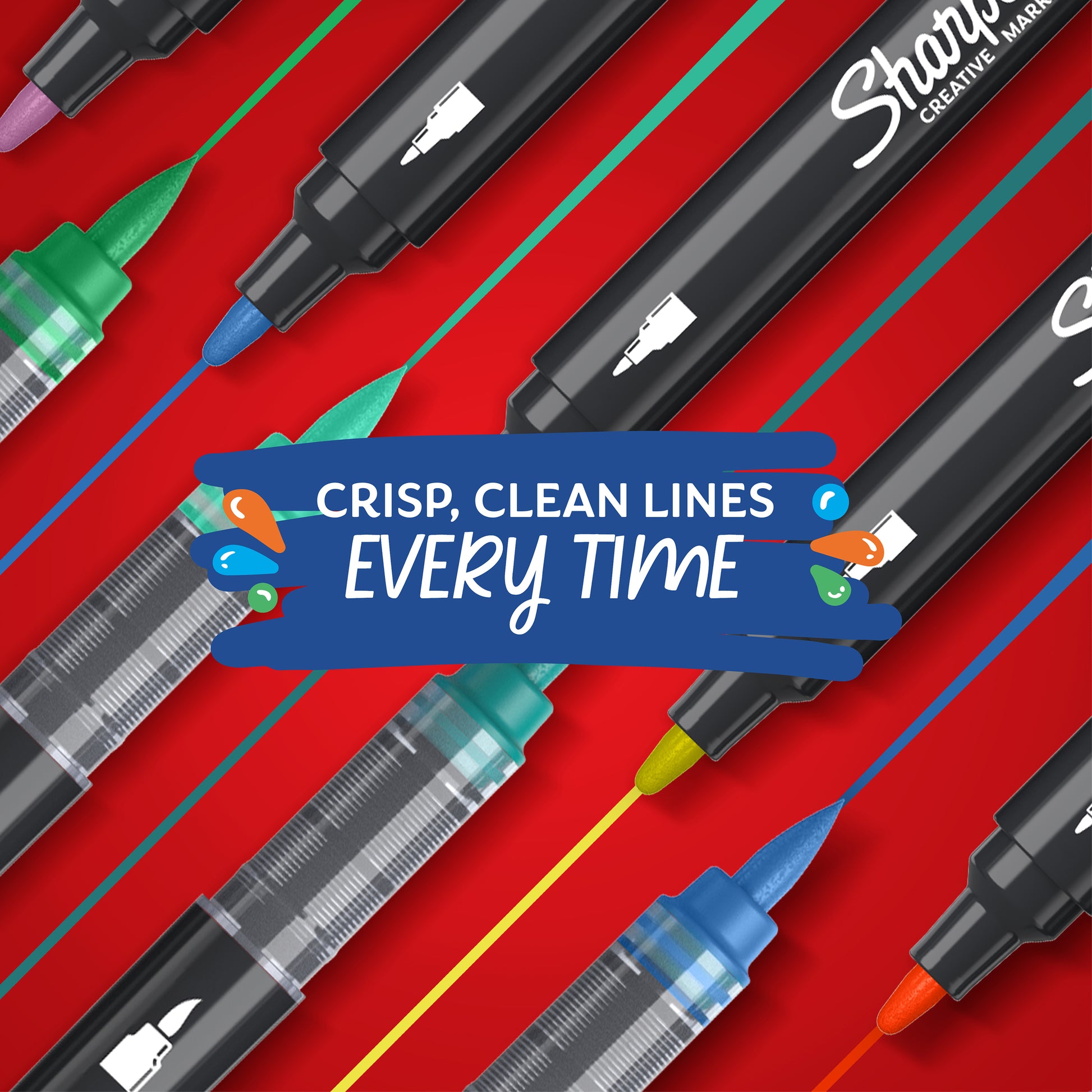 Sharpie Creative Water-Based Acrylic Paint Markers Bullet Tip Assorted - detail 14