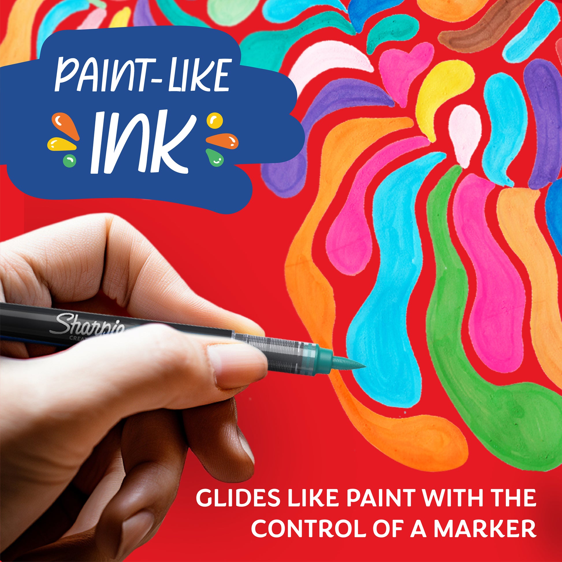 Sharpie Creative Water-Based Acrylic Paint Markers Brush Tip Assorted - detail 12