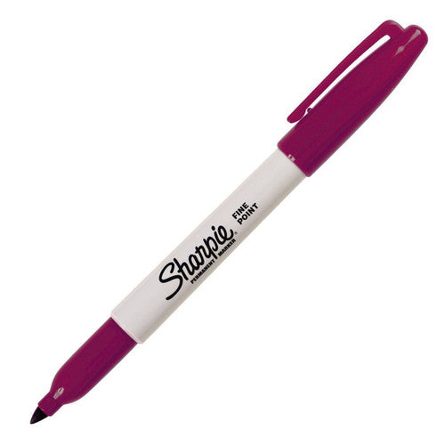 Sharpie Permanent Marker Fine Point Berry Pack of 12
