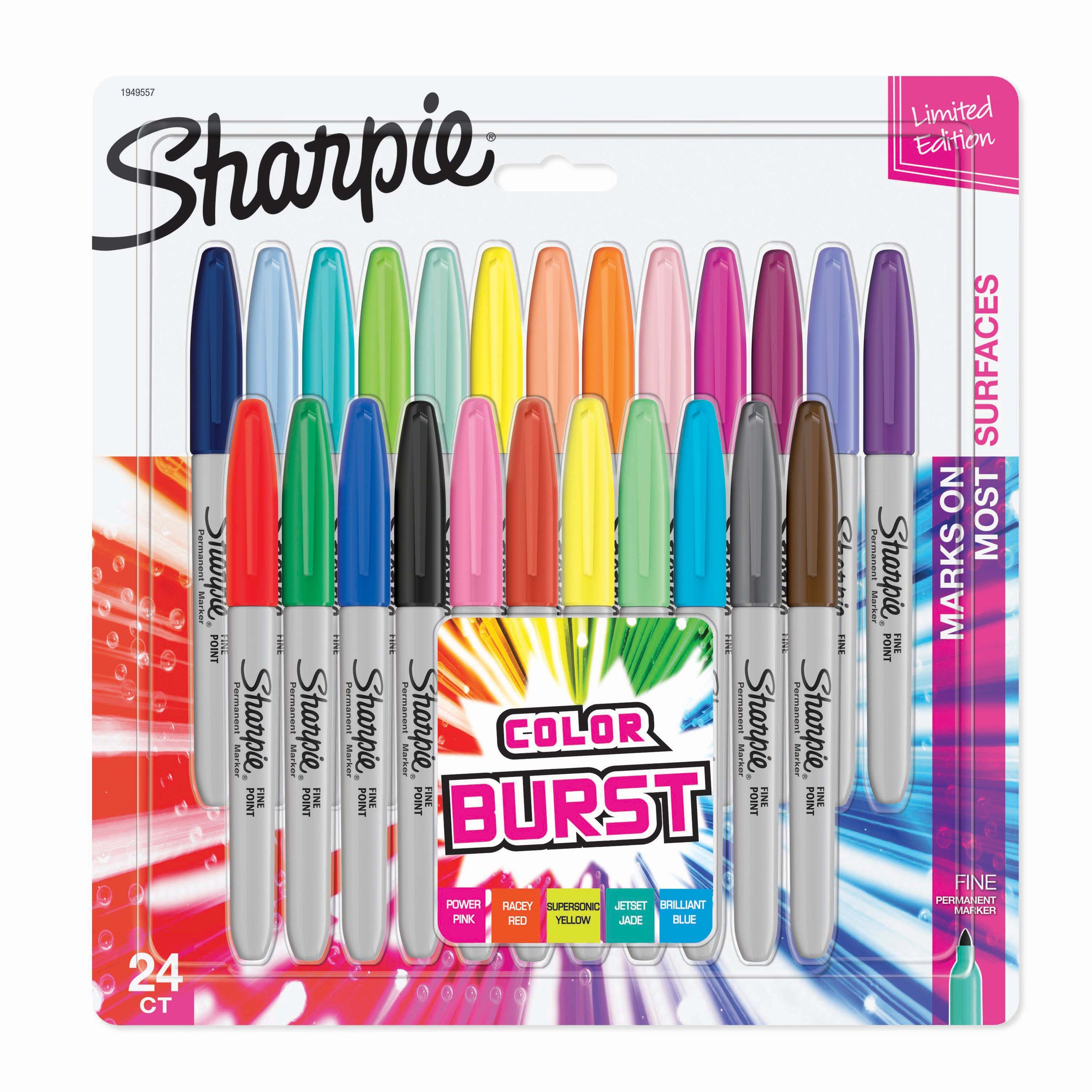 Sharpie Fine Point Permanent Markers Color Burst - Pack of 24 - product image